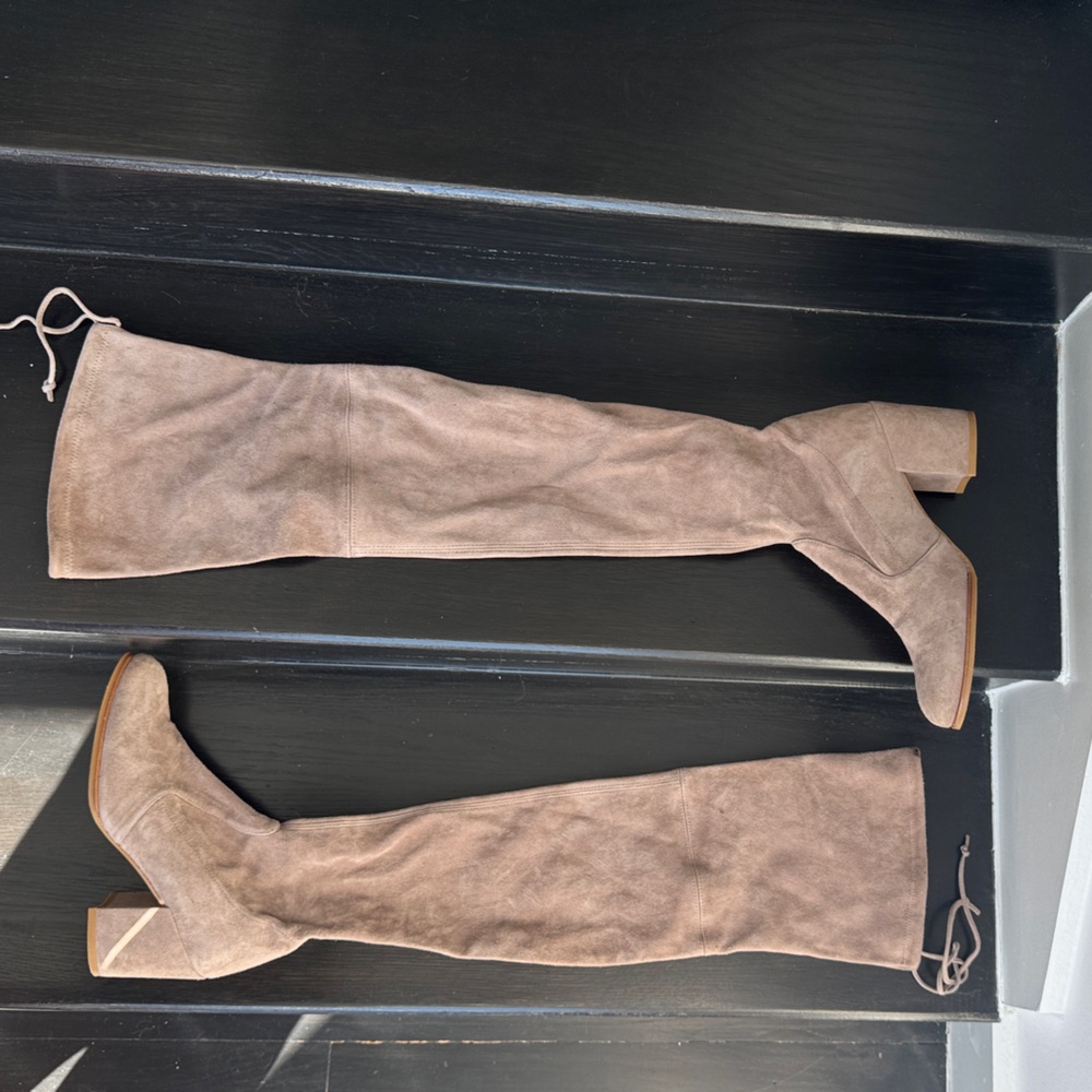 Stuart Weitzman Brown Suede Over-the-Knee Boots